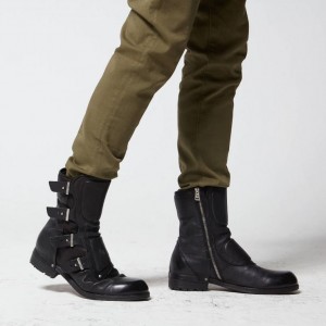 A.S.98 Boots Shield 409204 Erkek Ankle boots Siyah | TR-BXW367189