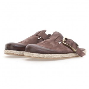 A.S.98 Mules Mike Erkek flat shoes Kahverengi | TR-QSE324067