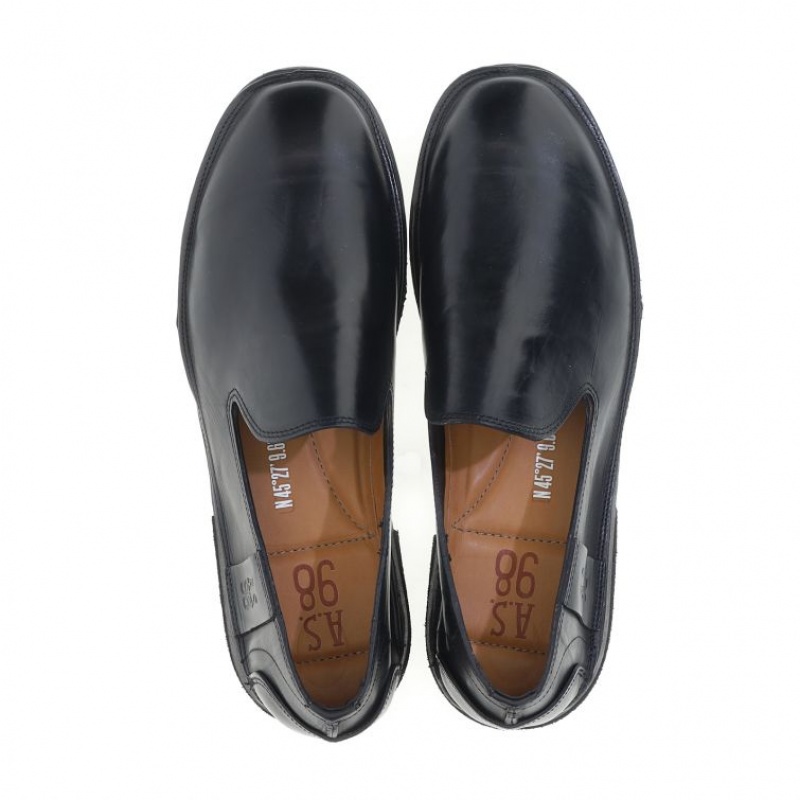 A.S.98 Alberic Erkek flat shoes Siyah | TR-RYL576439