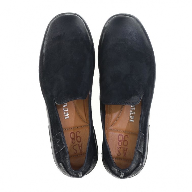 A.S.98 Alberic Erkek flat shoes Siyah | TR-VEC396172