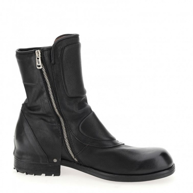 A.S.98 Boots Shield 409204 Erkek Ankle boots Siyah | TR-BXW367189