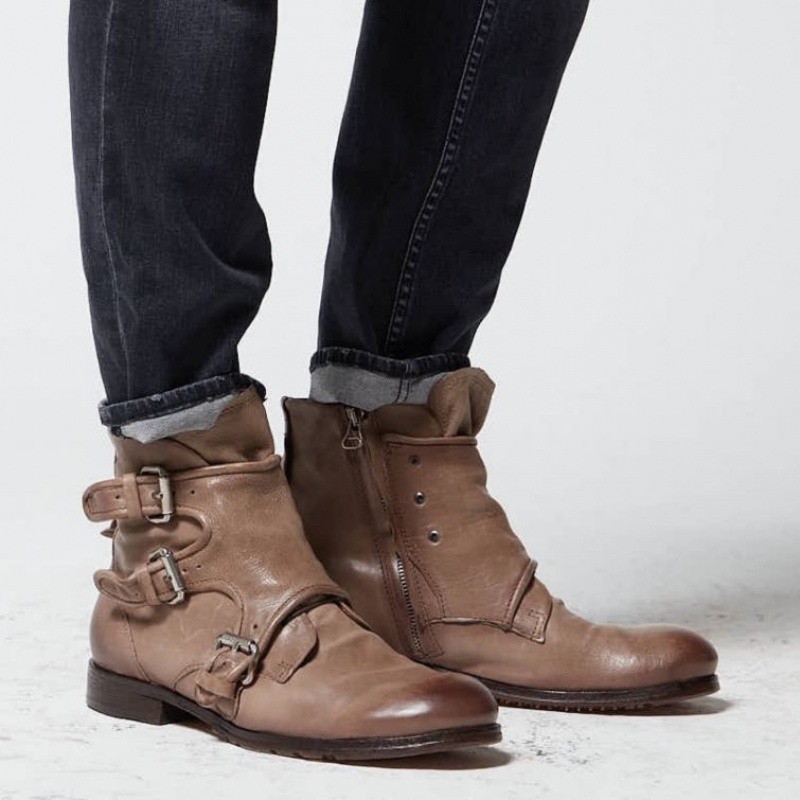 A.S.98 Clash 401202 Erkek Ankle boots Gri | TR-HVG918465