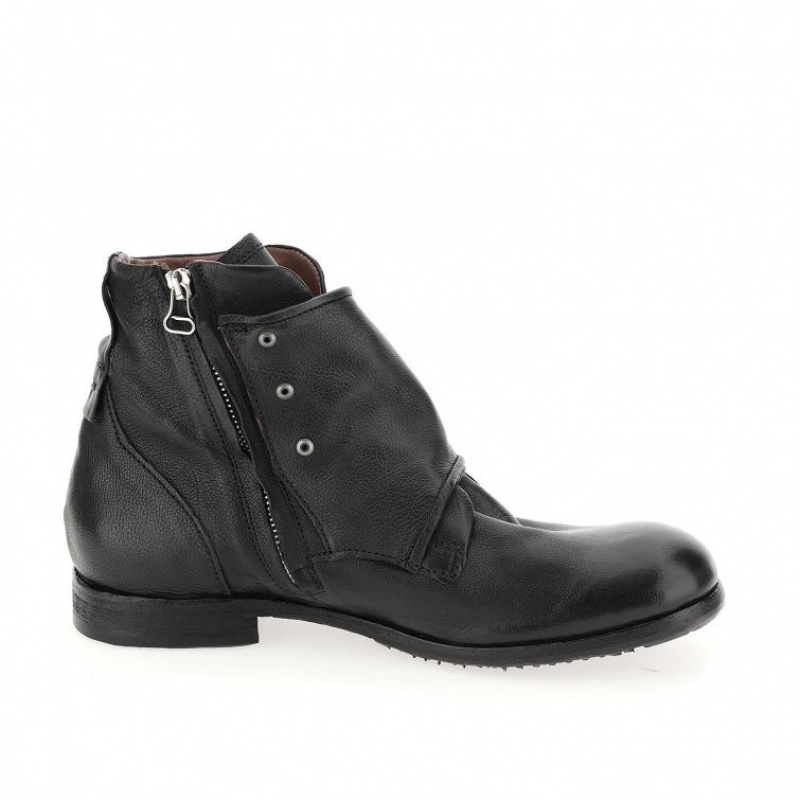 A.S.98 Clash 401202 Erkek Ankle boots Siyah | TR-QZV072654