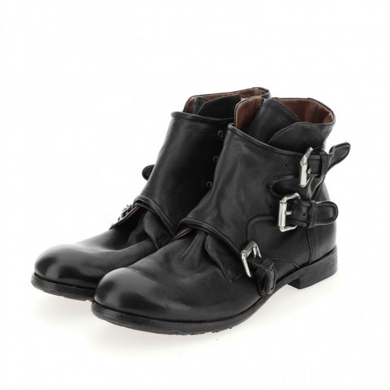 A.S.98 Clash 401202 Erkek Ankle boots Siyah | TR-QZV072654