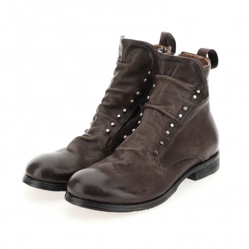 A.S.98 Clash 401231 Erkek Ankle boots Çikolata | TR-RXZ476230