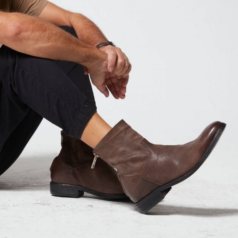 A.S.98 Mason Erkek Ankle boots Çikolata | TR-QNX471826