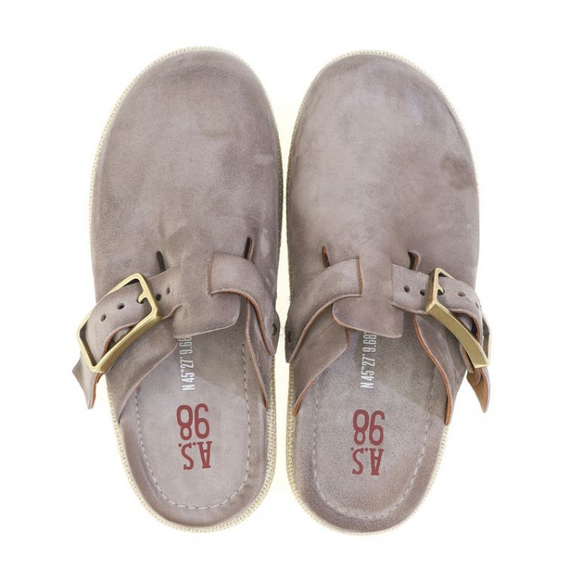 A.S.98 Mules Mike Erkek flat shoes Açık Kahverengi | TR-LCK903865