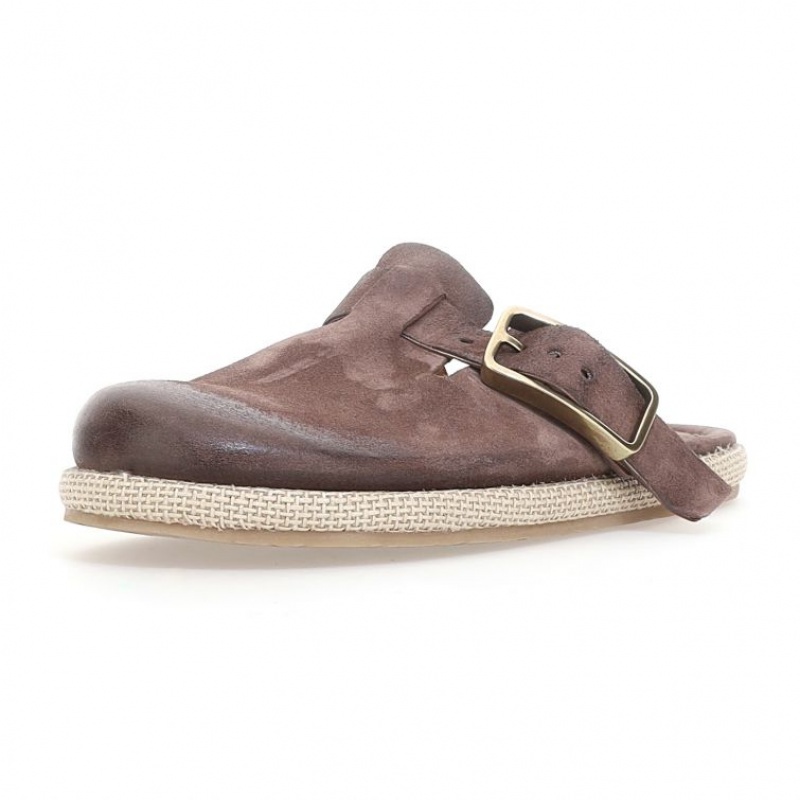 A.S.98 Mules Mike Erkek flat shoes Kahverengi | TR-QSE324067