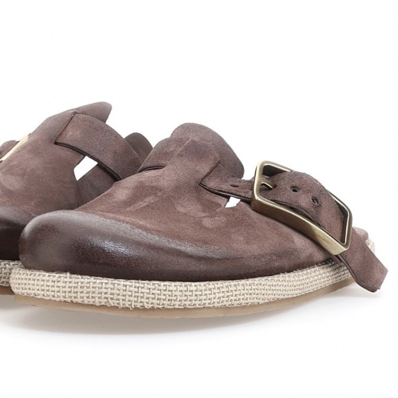 A.S.98 Mules Mike Erkek flat shoes Kahverengi | TR-QSE324067