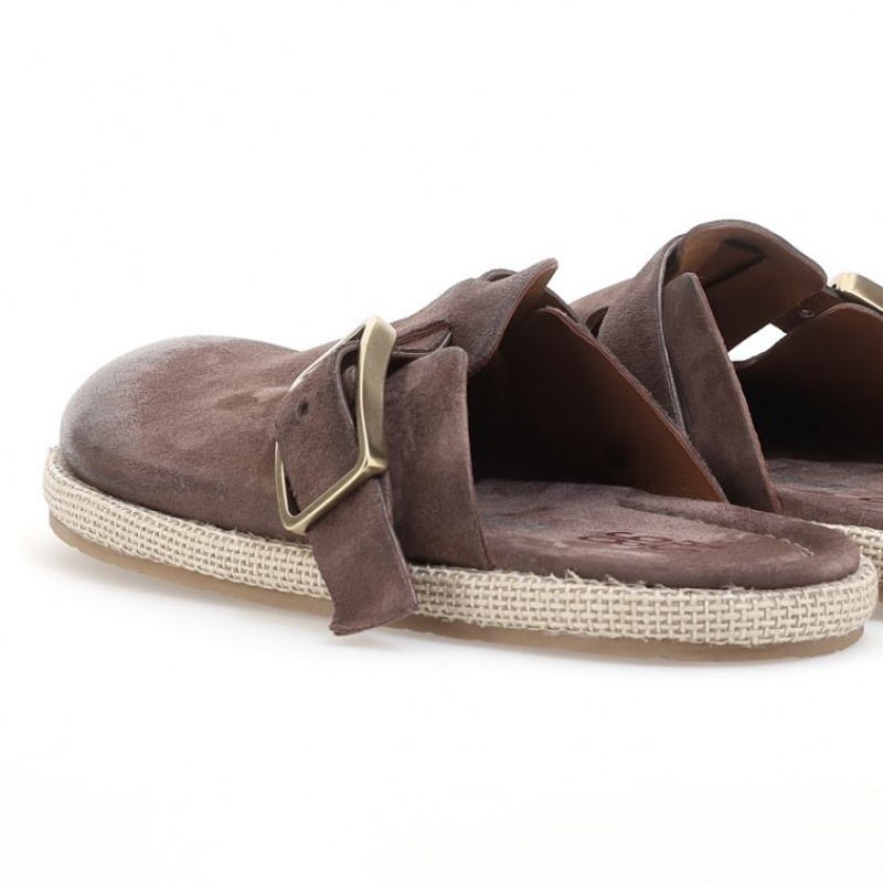 A.S.98 Mules Mike Erkek flat shoes Kahverengi | TR-QSE324067