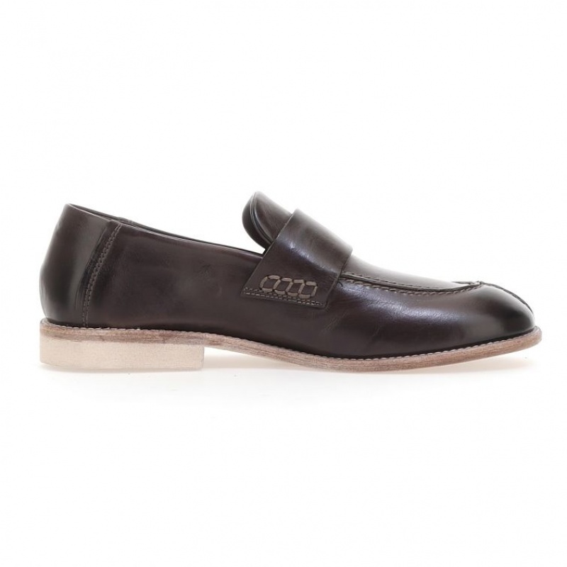 A.S.98 Ogden Erkek flat shoes Çikolata | TR-TMH386192