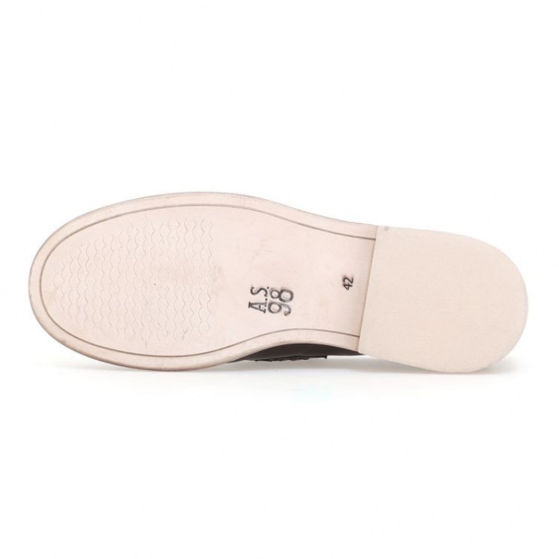 A.S.98 Ogden Erkek flat shoes Çikolata | TR-TMH386192