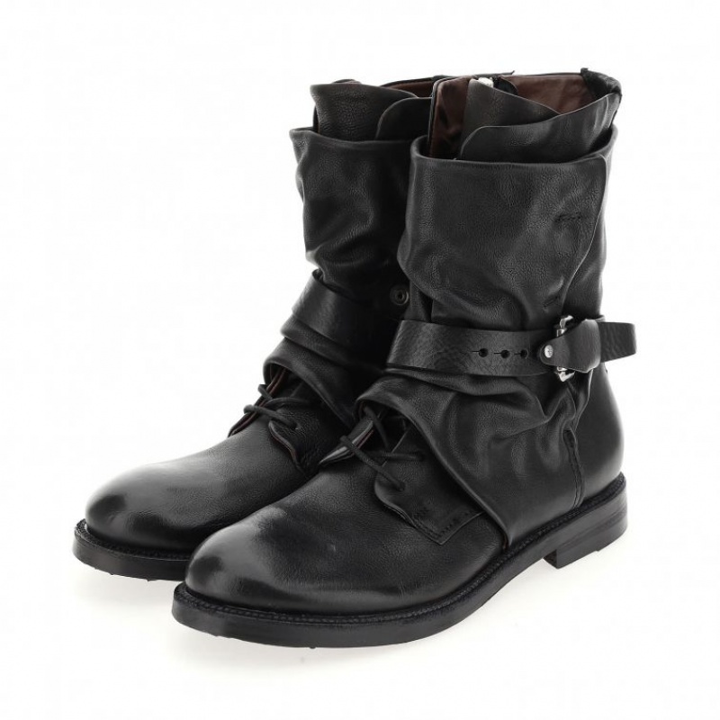 A.S.98 Samurai 347226 Erkek Ankle boots Siyah | TR-CWO964583