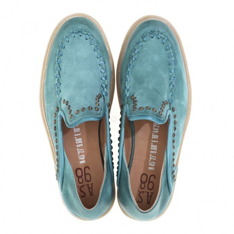 A.S.98 Tami Kadın flat shoes Yeşil | TR-UFL537694