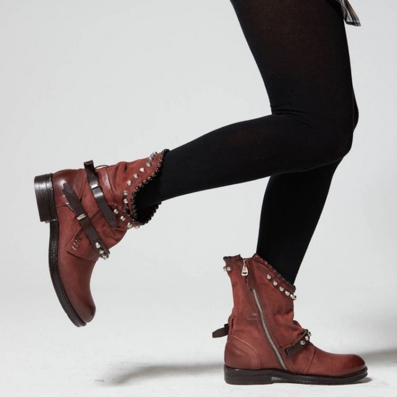 A.S.98 Verti 207239 Kadın Ankle boots Kırmızı | TR-IYA584390