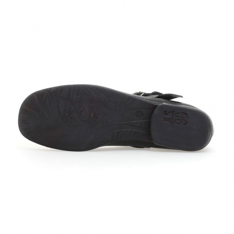 A.S.98 Zowie Kadın flat shoes Siyah | TR-QHZ386750